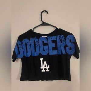Genuine Merchandise Black and Blue Dodgers Tee